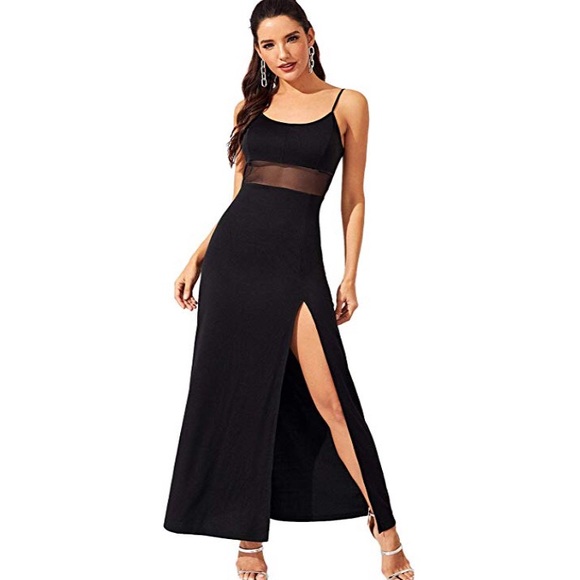 Dresses & Skirts - Chloe Sheer Spaghetti Strap Long Dress